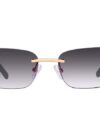 Calamero Luxury Black & Gold-Plated Sunglasses