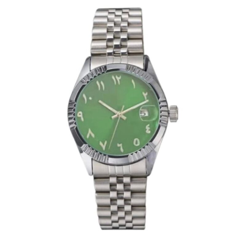 Arabic Dial Watch Green