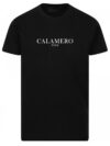 Calamero Paris Logo Print Cotton Black T-shirt